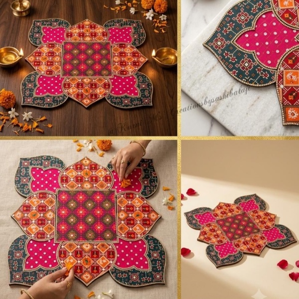 Reusable Double sided Rangoli 