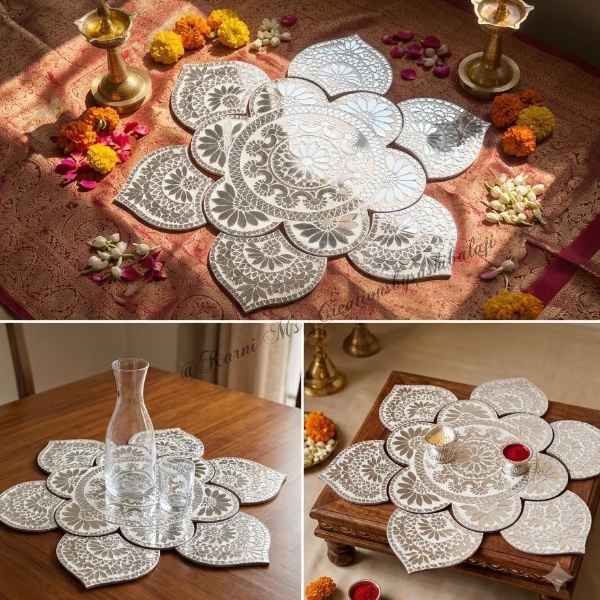 Mirror Mosaic Rangoli 