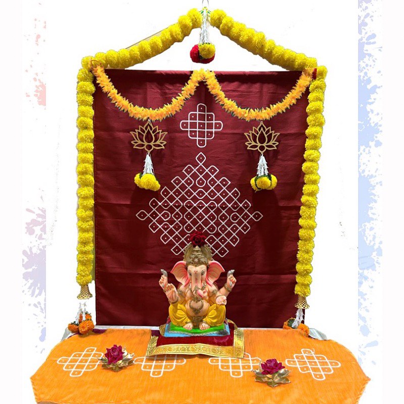 Backdrop Decor Brown Piece